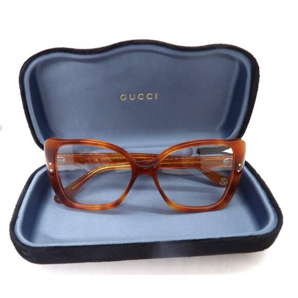 Goochy Accessories - Goochy Glasses Havana Silver Authentic Frames GG04730 New